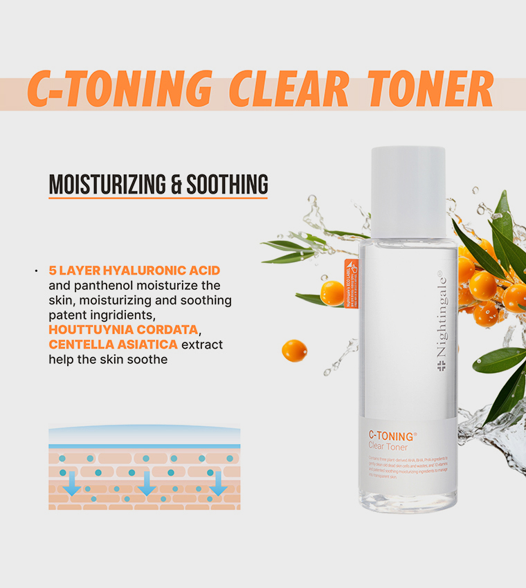 Korean C-Toning Clear Toner, 200 ml