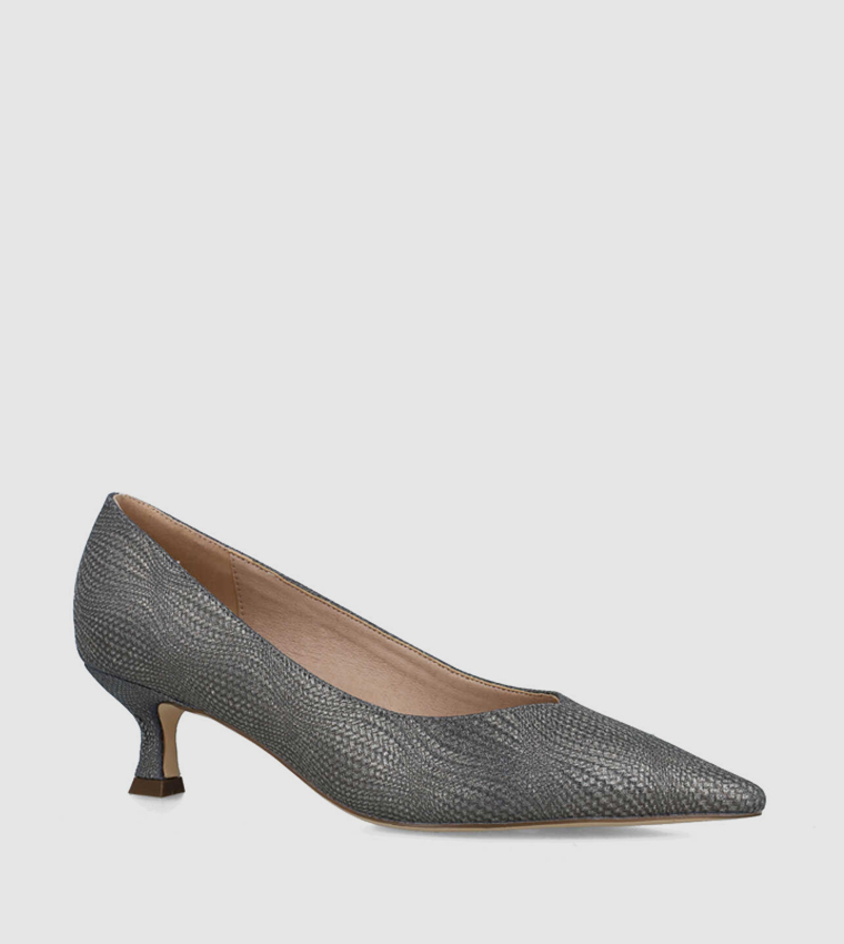 Taupe kitten deals heel pumps