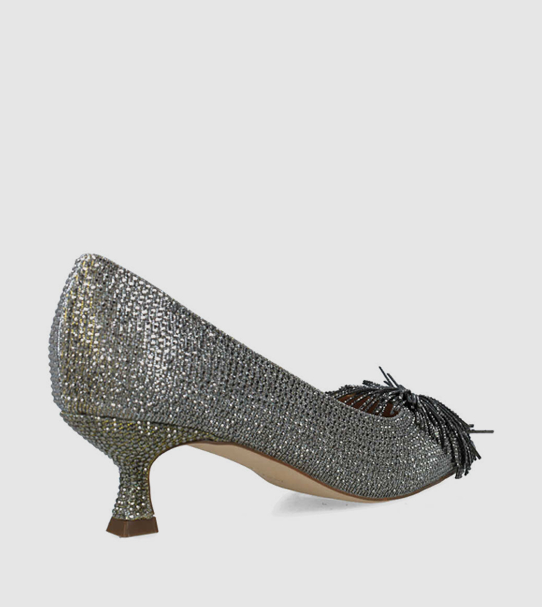 Studded kitten hotsell heel pumps