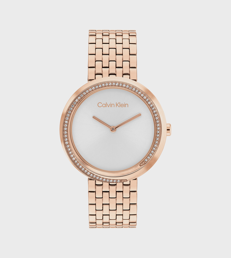 Silver Dial Steel Analog Watch