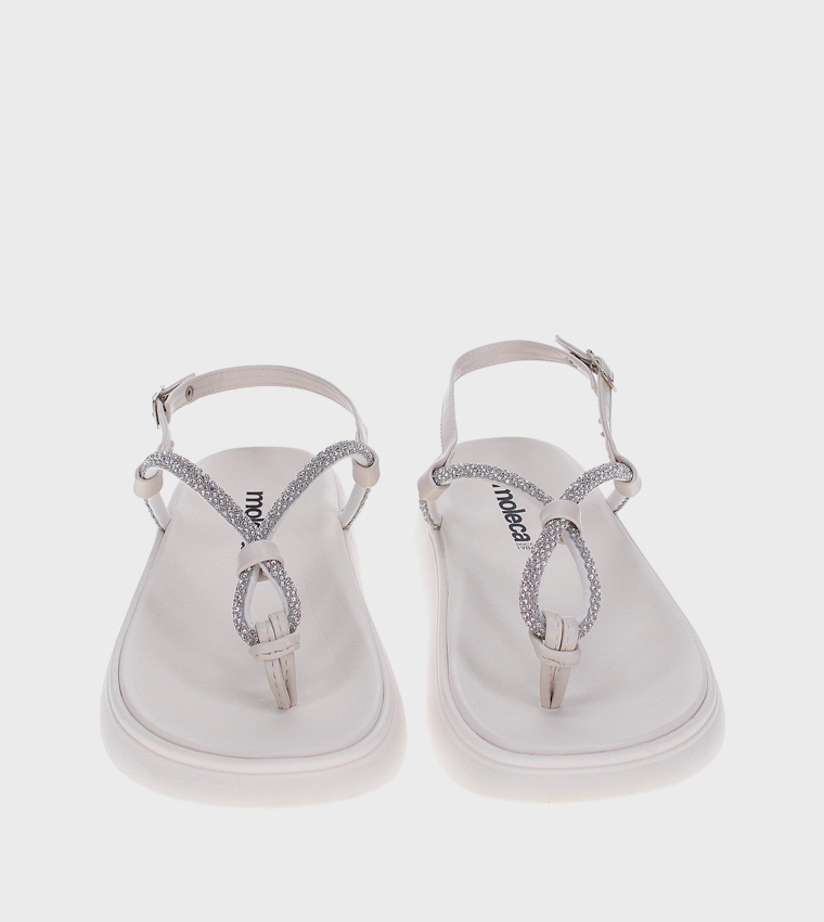 TRA Embellished Flatform Sandals