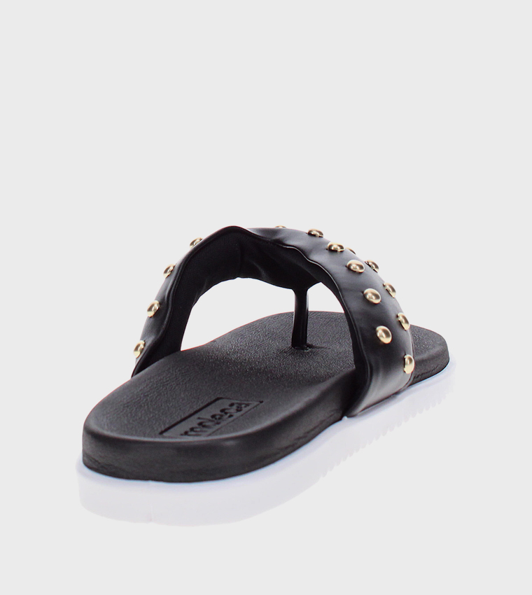 QAEST Studded Casual Sandals
