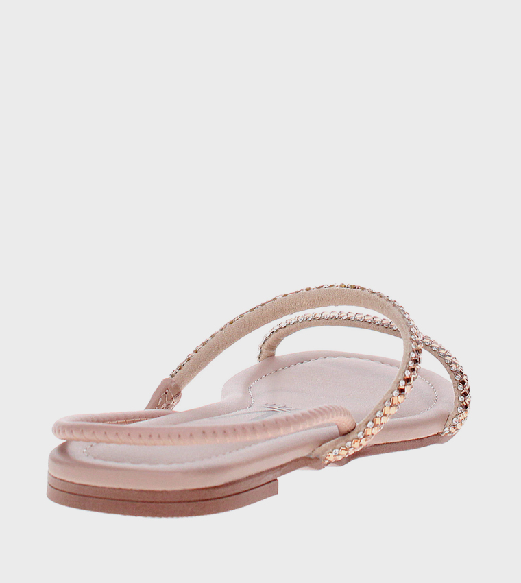 KIE Embellished Flat Sandals