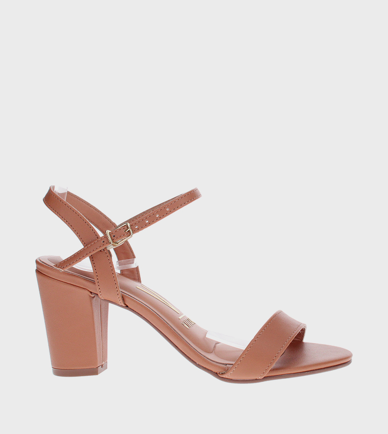 MUSE Ankle Strap Block Heel Sandals