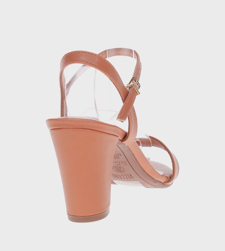 MUSE Ankle Strap Block Heel Sandals