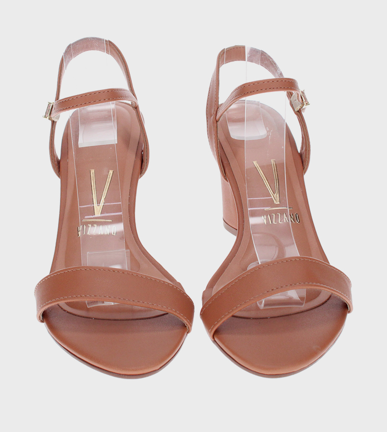 MUSE Ankle Strap Block Heel Sandals