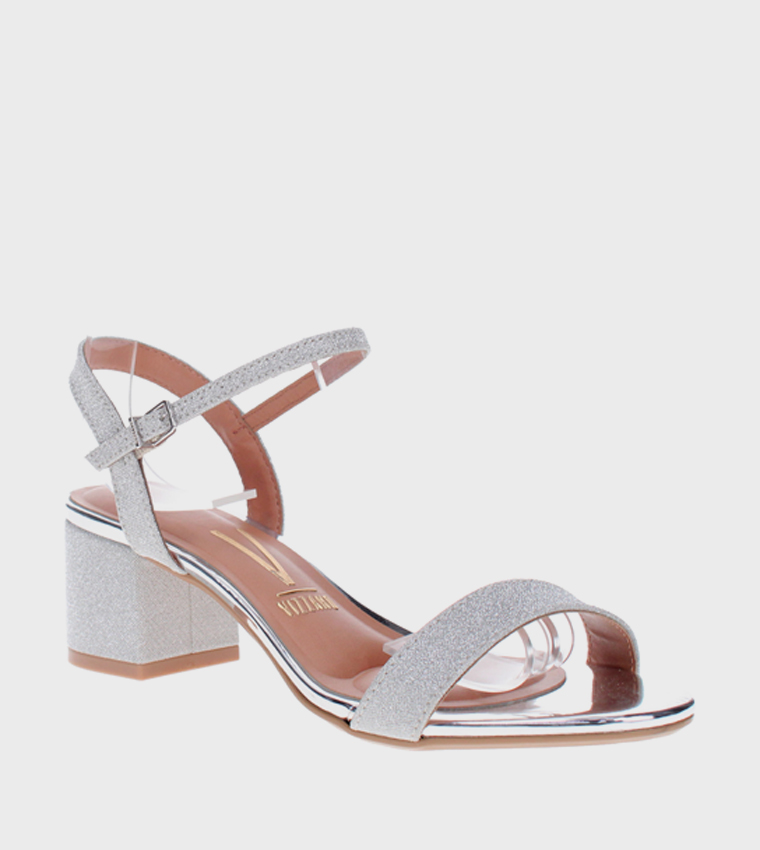 TRA Ankle Strap Block Heel Sandals