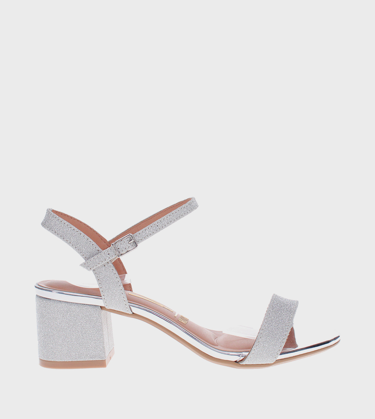 TRA Ankle Strap Block Heel Sandals