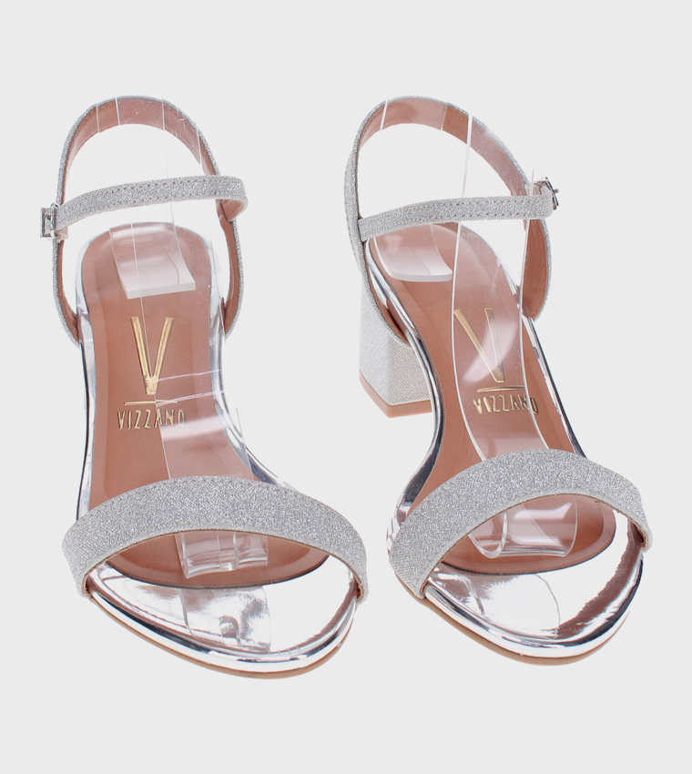 TRA Ankle Strap Block Heel Sandals