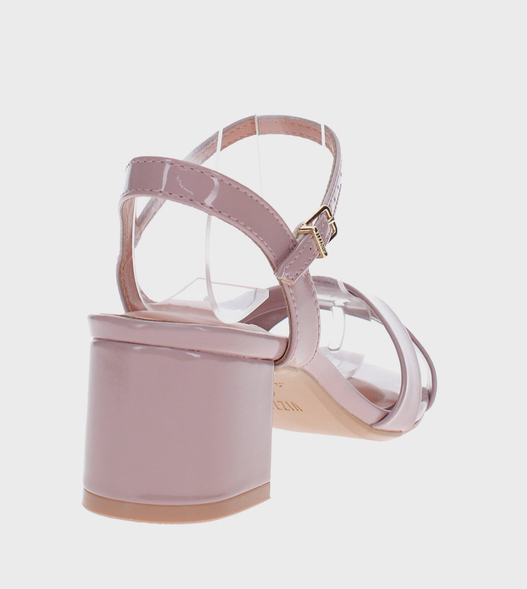 RANE Ankle Strap Block Heel Sandals