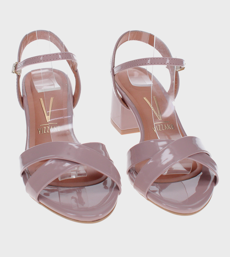 RANE Ankle Strap Block Heel Sandals