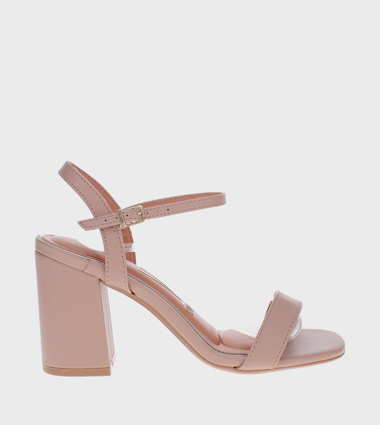 NIX Ankle Strap Block Heel Sandals