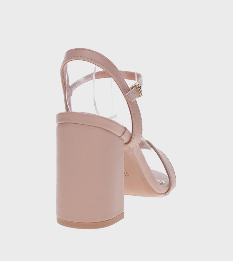 NIX Ankle Strap Block Heel Sandals