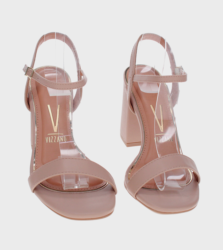 NIX Ankle Strap Block Heel Sandals