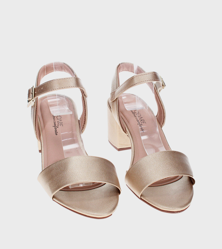 CIEL Ankle Strap Block Heel Sandals