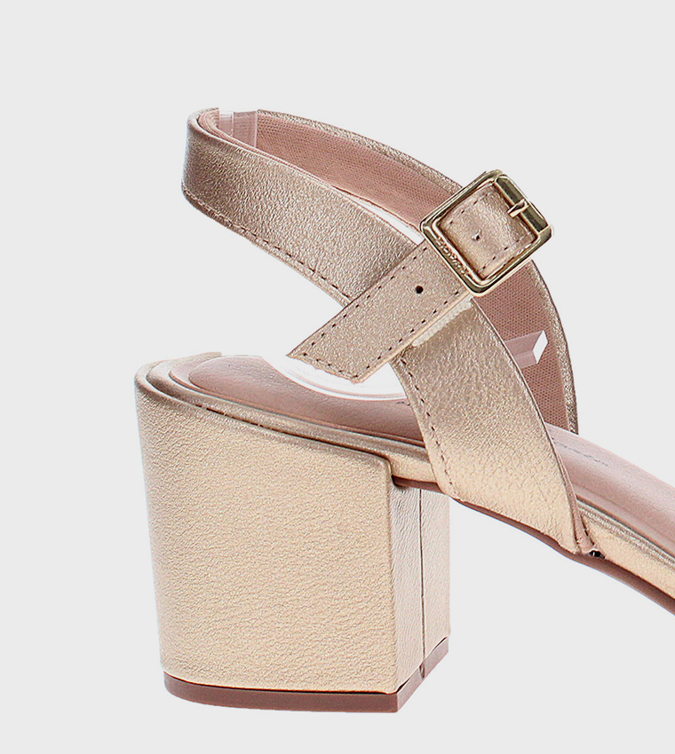 CIEL Ankle Strap Block Heel Sandals