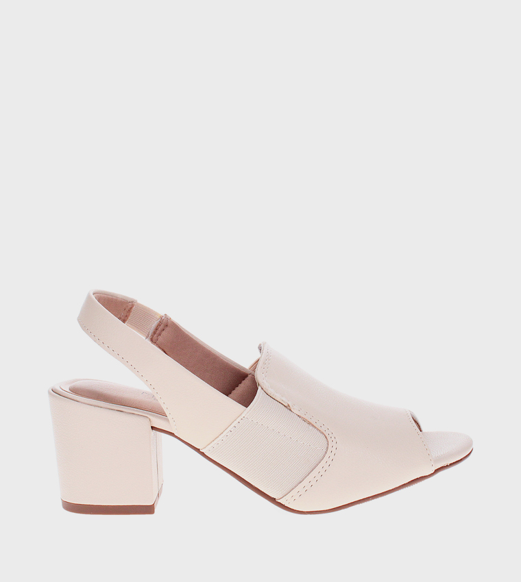 ERES Peep Toe Block Heel Sandals