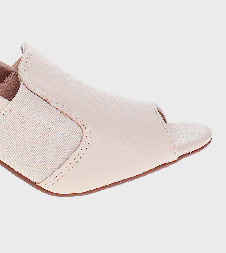 ERES Peep Toe Block Heel Sandals