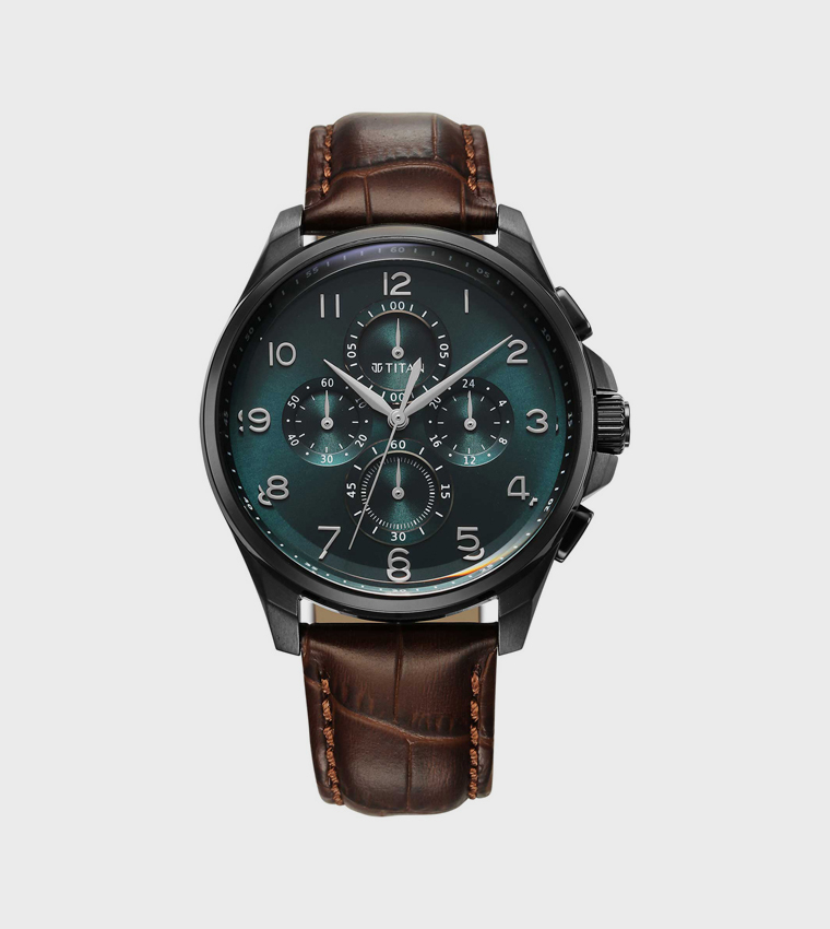 CLASSIC CHRONO Green Dial Multifunction Watch