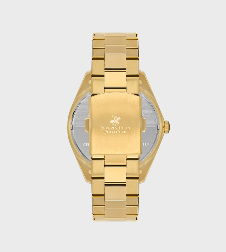 Green Dial Automatic Watch with Metal Strap