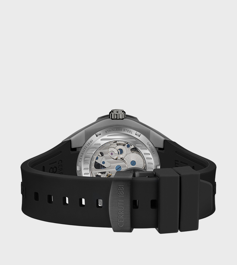 ساعة روسيلو بسوار سيليكون ميكانيكية