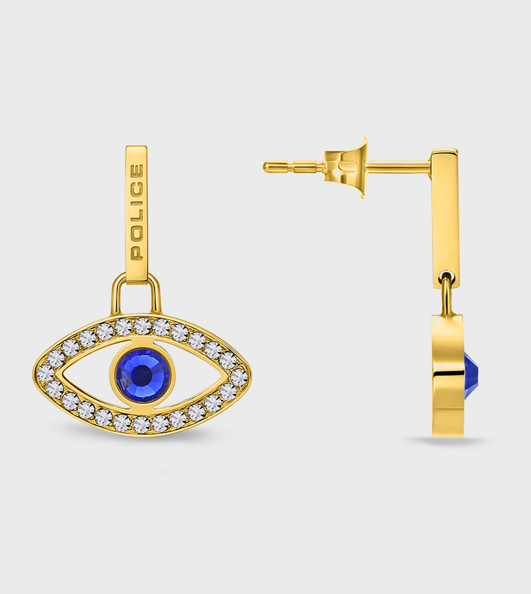 أقراط ذهبية مزخرفة