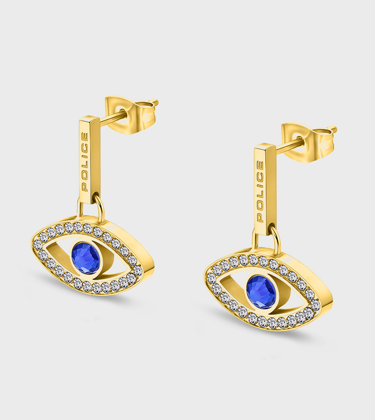 أقراط ذهبية مزخرفة