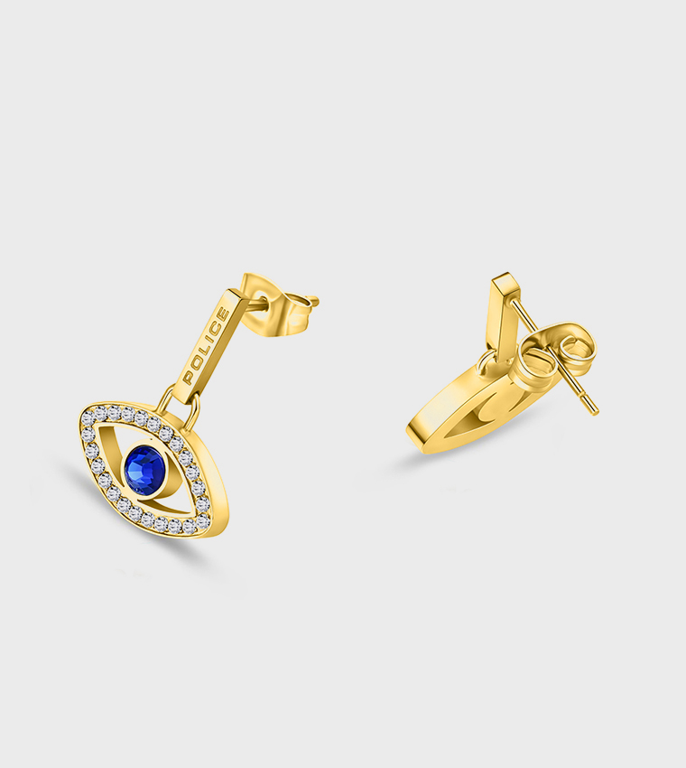 أقراط ذهبية مزخرفة