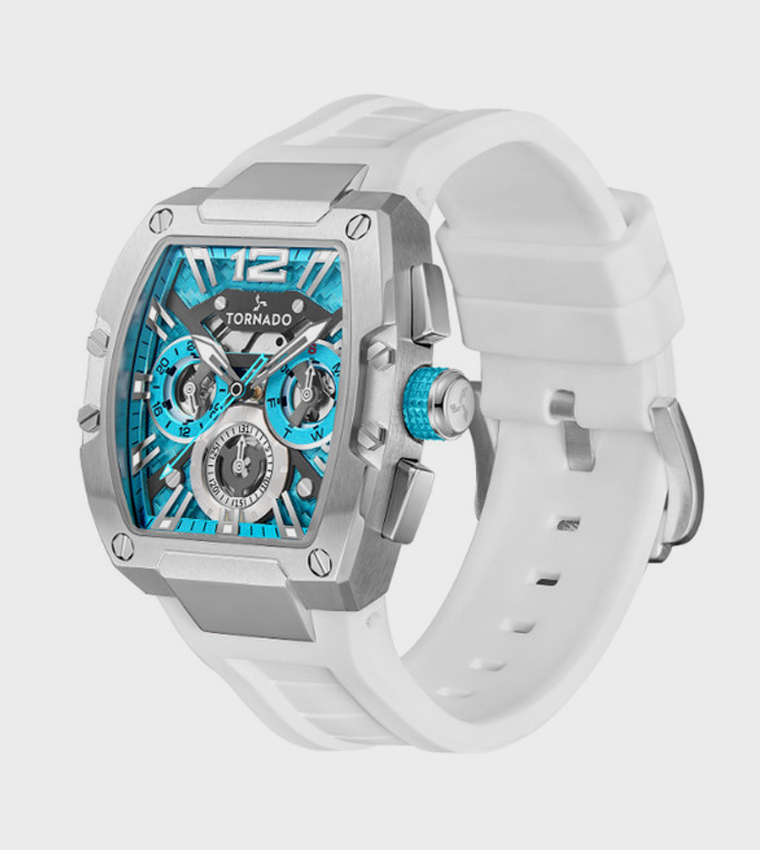 XENITH Black Dial Analog Watch with Silicone Strap