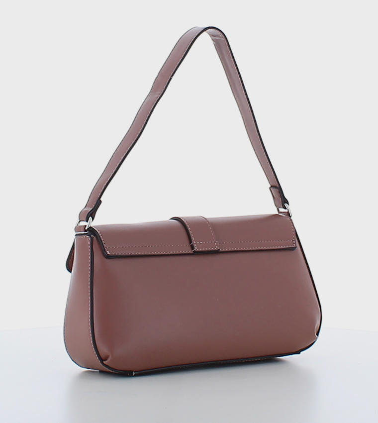 Logo Detail Flap Shoulder Bag