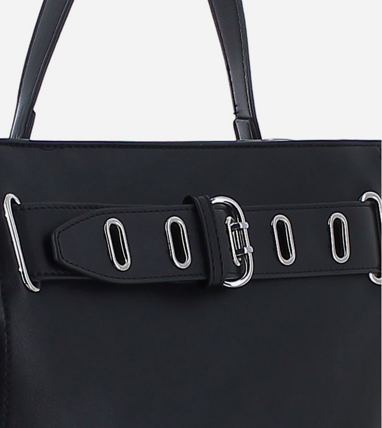 DIAMANTE Logo Detail Handheld Bag