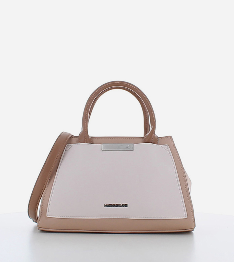 MADREPERLA Contrast Trim Mini Satchel Bag