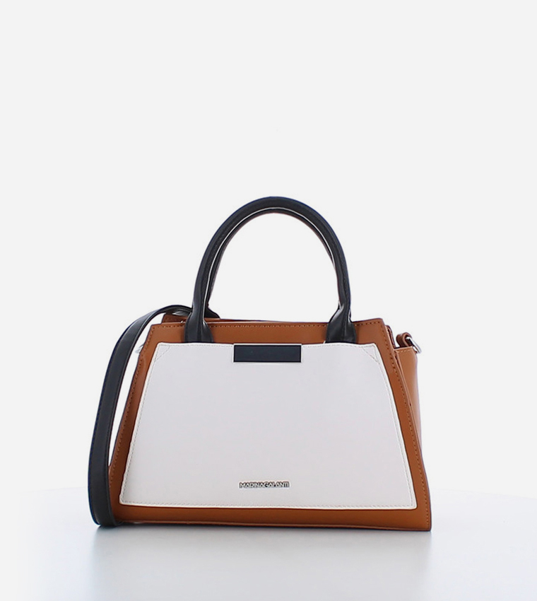 MADREPERLA Contrast Trim Mini Satchel Bag