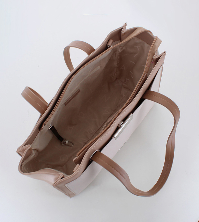 MADREPERLA Contrast Trim Tote Bag