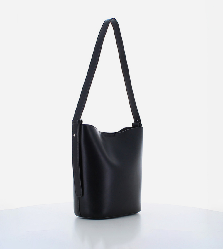 TANZANITE Logo Detail Bucket Bag