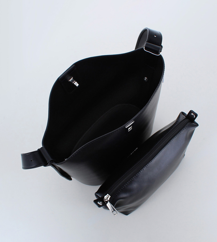 TANZANITE Logo Detail Bucket Bag