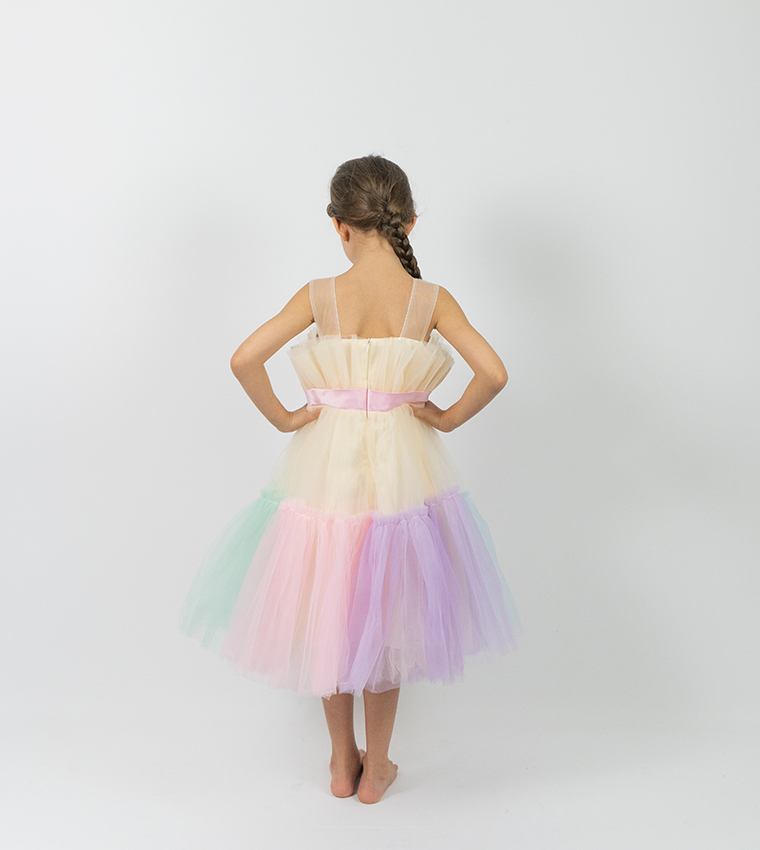 Toddler Girl's Ruffled Tulle Dress