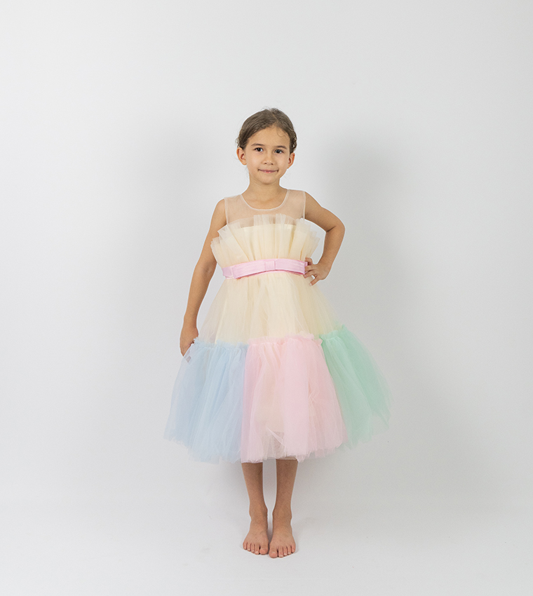 Toddler Girl's Ruffled Tulle Dress