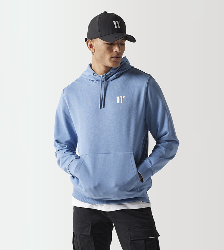 Buy 11 Degrees Core Pullover Hoodie In Blue 6thStreet Kuwait