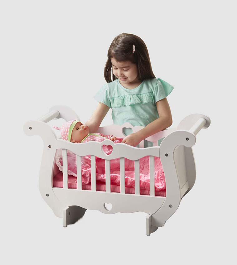 Buy Melissa And Doug Wooden Doll Crib In Multiple Colors 6thStreet UAE