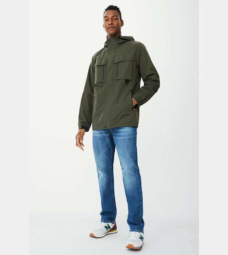 Buy Mantaray Waterproof 4 Packets Casual Jacket In Khaki 6thStreet Qatar