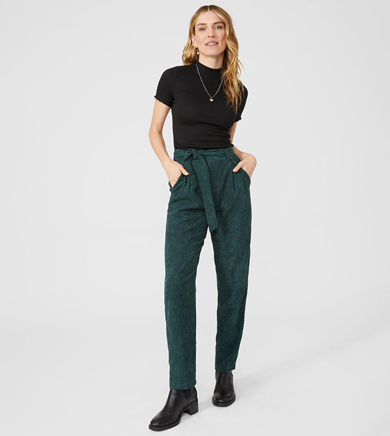 Women's Paperbag Trousers | Explore our New Arrivals | ZARA India