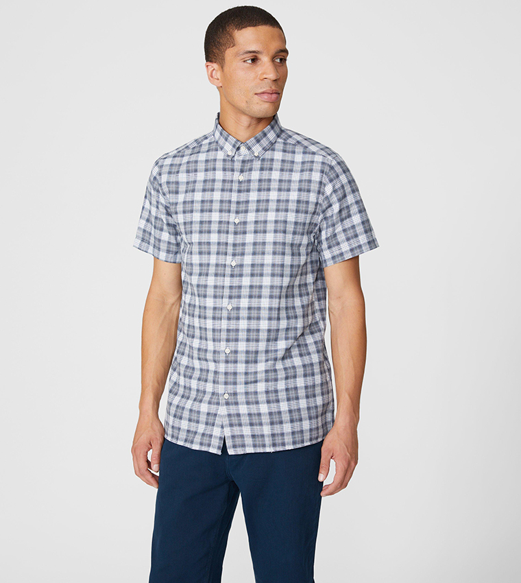 Grey on sale check shirt