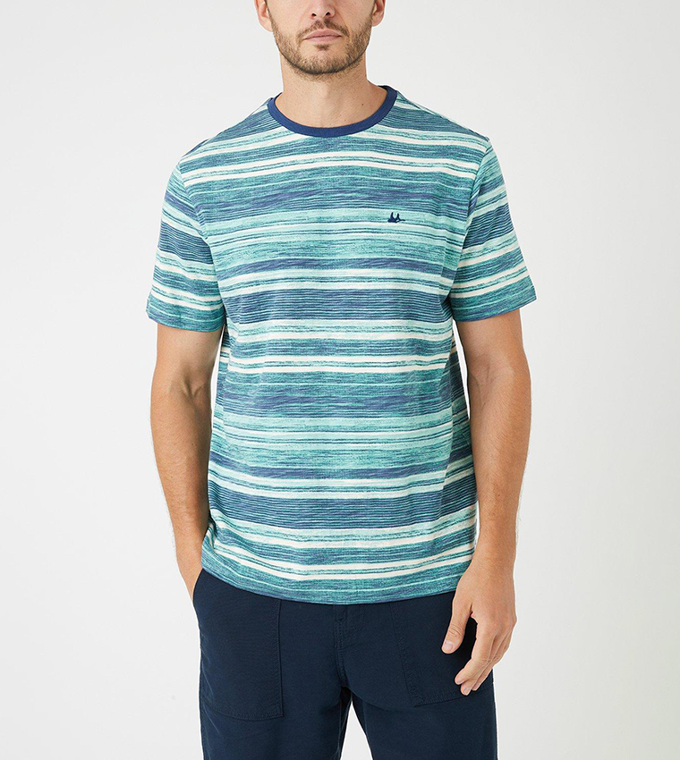 faded stripe t shirt