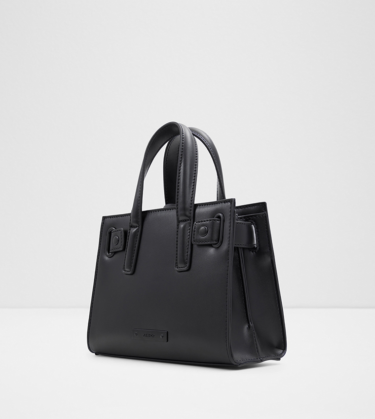 Buy Aldo MEHEI Solid Satchel Bag With Sling In Black | 6thStreet UAE