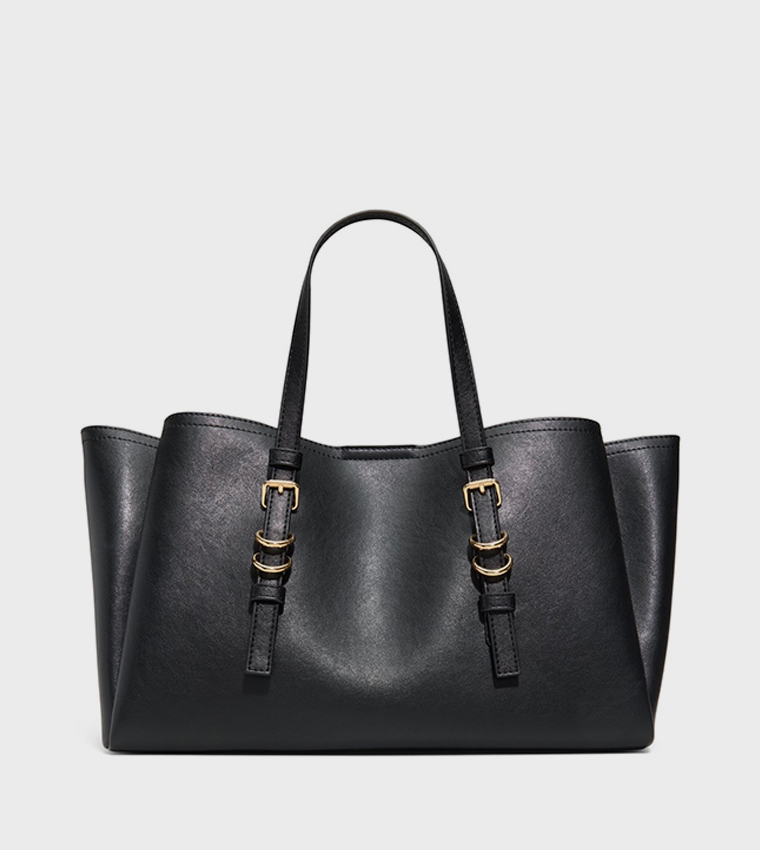MELEAH Textured Tote Bag