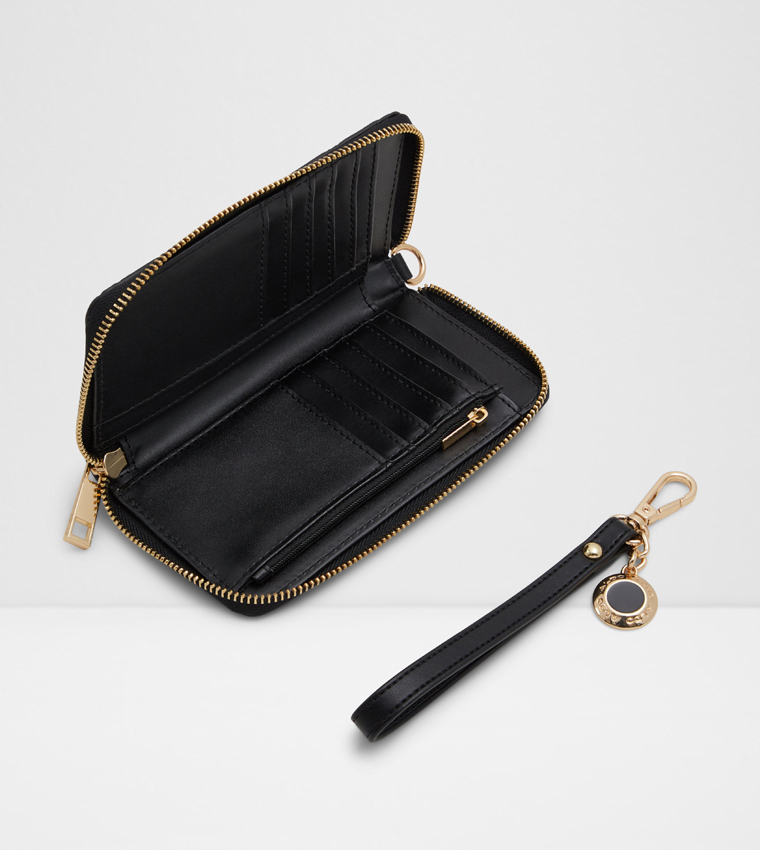 MELISANDE Embossed Zip Round Wallet