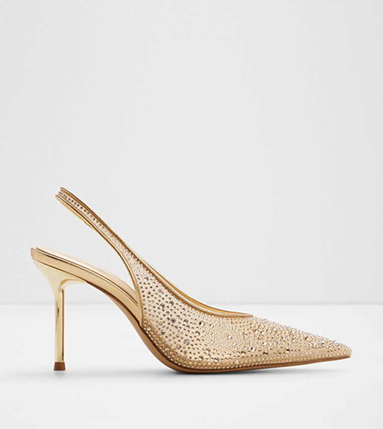 MERA Embellished Slingback Pumps