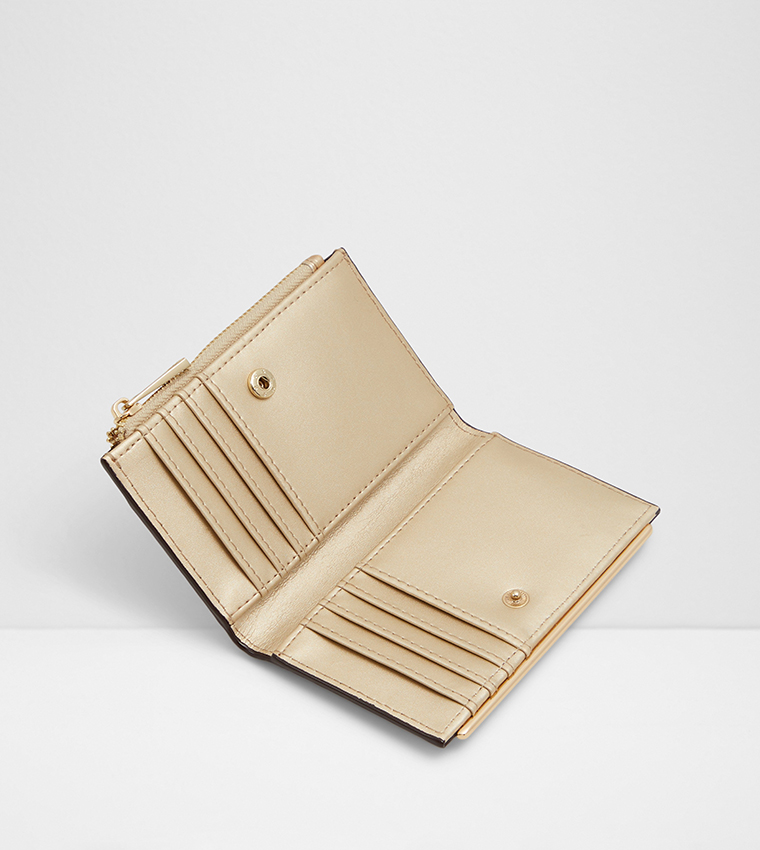 MERECLYA Croc Textured Bi-Fold Wallet