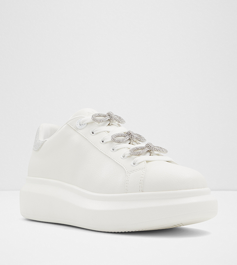 Buy Aldo MERRICK Bow Detail Platform Sneakers In White 6thStreet